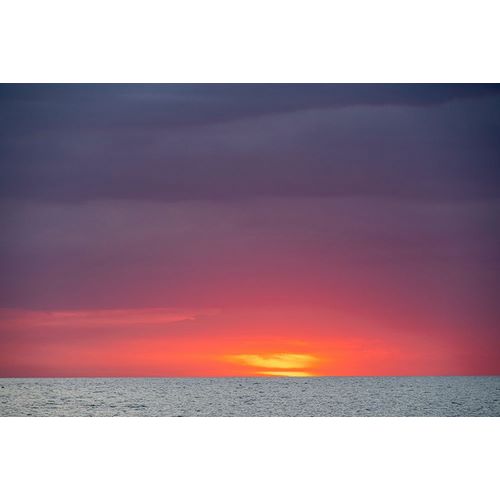 Sunset sky with clouds over ocean seen from La Boca-Cuba